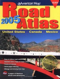 American Map Road Atlas 2005: United States, Canada, Mexico (Atlas)
