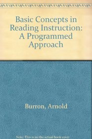 Basic Concepts in Reading Instruction: A Programmed Approach (The Charles E. Merrill comprehensive reading program)