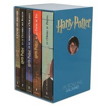 Coffret Harry Potter en 5 Volumes:  Harry Potter a l'Ecole des Sorciers / Harry Potter et la Chambre aux Secrets / Harry Potter et le Prisonnier d'Azkaban / Harry Potter et la Coupe de Feu / Harry Potter et l'Ordre du Phenix : Harry Potter Deluxe Boxed Se