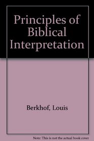 Principles of Biblical Interpretation