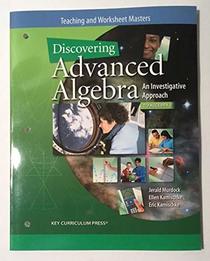 Discovering Advanced Algebra : Teaching and Worksheet Masters