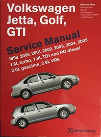 Volkswagen, Jetta, Golf, GTI - Service Manual - VOLUME 1