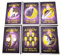 Isaac Asimov Robot Series 6 Books Collection Set (I, Robot, The Robots of Dawn, The Naked Sun, The Rest Of The Robots, The Caves of Steel, Robots and Empire)