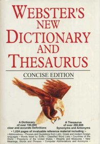 Websters New Dictionary and Thesaurus Consise Edition