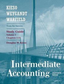 Intermediate Accounting, , Study Guide (Volume 1)