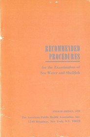 Recommended procedures for the examination of sea water and shellfish