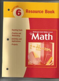 McDougal Littell Middle School Math Course 1 Chapter 6 Resource Book