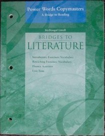 Power Words Copymasters, a Bridge to Reading for Bridges to Literature
