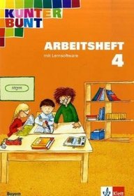 Kunterbunt Sprachbuch 4. Arbeitsheft mit CD-ROM. Bayern