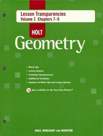 Holt Geometry Lesson Transparencies Vol 3 Chapters 7-9