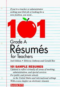 101 Grade a Resumes for Teachers