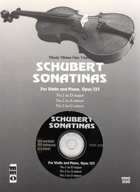 Music Minus One Violin: Schubert Three Sonatinas (Book & CD)