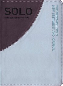 The Message Solo New Testament and Journal Aqua/Gray: An Uncommon Journal