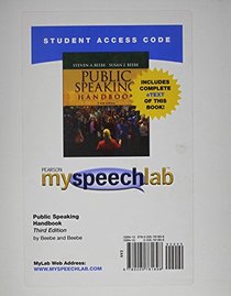 MySpeechLab with Pearson eText Student Access Code Card for Public Speaking Handbook (standalone) (3rd Edition)