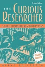 The Curius Researcher a Guide to Writing Research Papers Custom Edition