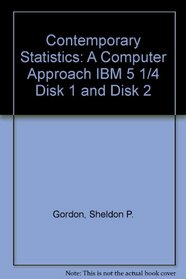 Contemporary Statistics: A Computer Approach IBM 5 1/4 Disk 1 and Disk 2