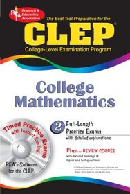CLEP College Mathematics w/ CD (REA) (Best Test Prep)