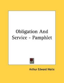 Obligation And Service - Pamphlet
