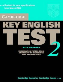 Cambridge Key English Test 2 Self Study Pack: Examination Papers from the University of Cambridge ESOL Examinations (KET Practice Tests)