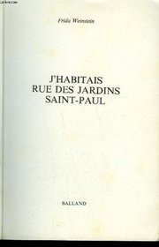 J'habitais rue des Jardins Saint-Paul (French Edition)