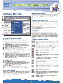 Microsoft Internet Explorer 6.0 Quick Source Reference Guide