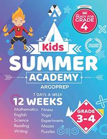 Kids Summer Academy by ArgoPrep - Grades 3-4: 12 Weeks of Math, Reading, Science, Logic, Fitness and Yoga | Online Access Included | Prevent Summer Learning Loss