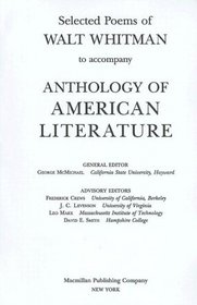 Selected Poems of Walt Whitman to Anthology of American Literature