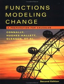 Functions Modeling Change :A Preparation For Calculus