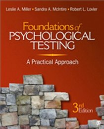 Foundations of Psychological Testing: A Practical Approach