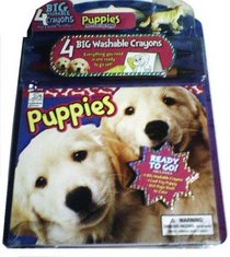 Puppies (Ready to Go Set) Includes 160 Page Book to Color 4 Big Washable Crayons and 1 Cool Toy Puppy (*Meant for children ages 4 and up*)