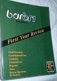Barbri Bar Review - Civil Procedure, Constitutional Law, Contracts, Criminal Law, Property, Torts, Review Questions&Answers (First Year Review)