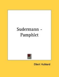 Sudermann - Pamphlet