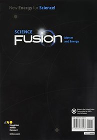ScienceFusion: Student Edition Interactive Worktext Module H Module H: Matter and Energy 2017