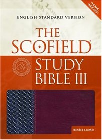 The Scofield Study Bible III, English Standard Version, Black/Burgundy