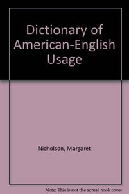 Dictionary of American-English Usage