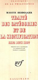 Trait des catgories et de la signification chez Duns Scot