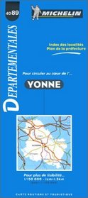 Michelin Yonne, France Map No. 4089 (Michelin Maps & Atlases)