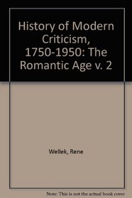 Wellek, Rene Hist. Modern Criticism. Volume (v. 2)