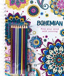 Bohemian: Free Your Mind with Coloring (with Pencils) (Coloring + Pencils)