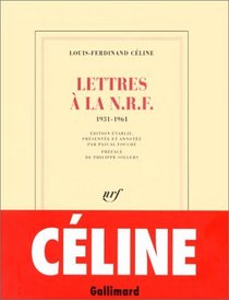 Lettres  la N.R.F., 1931-1961