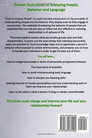 How To Analyze People: Proven Techniques To Analyzing People, Body Language, Human Behavior, Reading People And Human Psychology
