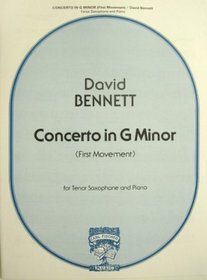 Concerto in G Minor (First Movement) for Tenor Saxophone and Piano