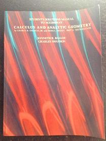 Students Solutions Manual to Accompany Calculus and Analytic Geometry (Part II/Sixth Edition)