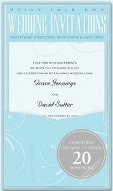 Blue Elegance Wedding Invitation Kit (Stationery, Imprintables Invite Kit)