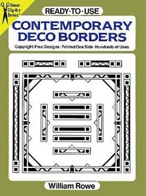 Ready-to-Use Contemporary Deco Borders (Clip-Art Series)
