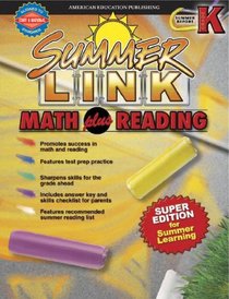 Summer Link Math plus Reading, Summer Before Kindergarten (Summer Link)