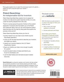 Patent Searching Made Easy: How to doPatent Searches Onlineand in theLibrary