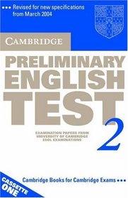 Cambridge Preliminary English Test 2 Audio Cassette Set (2 Cassettes): Examination Papers from the University of Cambridge ESOL Examinations (PET Practice Tests)