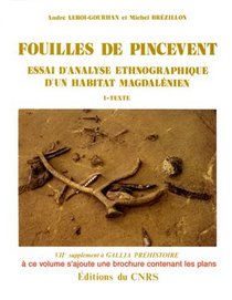 Fouilles de Pincevent: Essai d'analyse ethnographique d'un habitat magdalenien : la section 36 (7e supplement a 