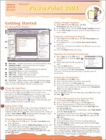 Microsoft PowerPoint 2002 Quick Source Reference Guide